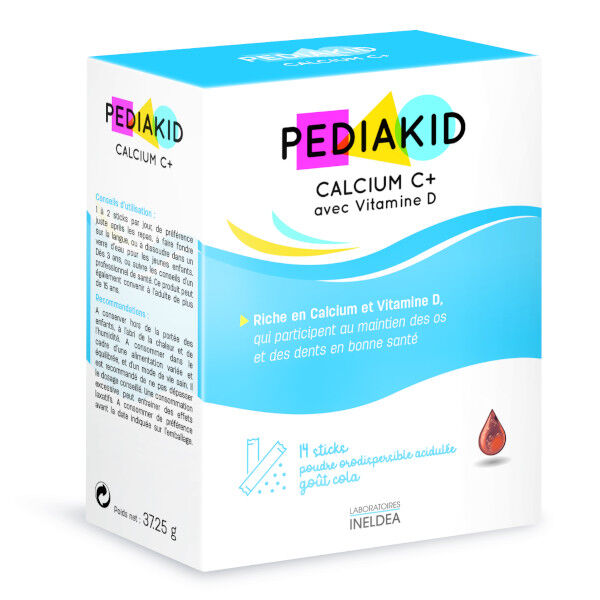 Pediakid Calcium+ Etui de 14 sticks