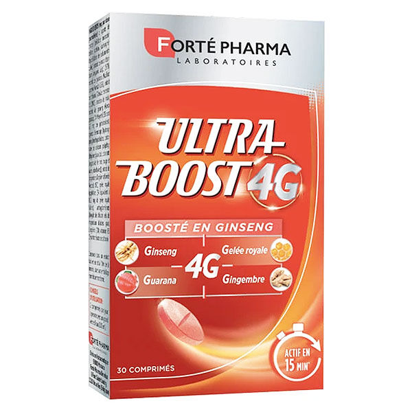 Forté Pharma Vitalité 4G Booster d'Energie Ultra Boost 30 comprimés Anti Fatigue