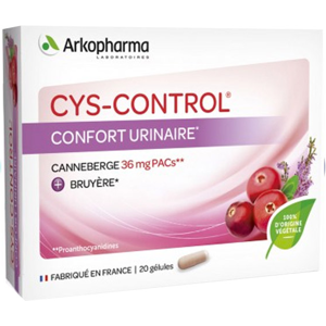 Arkopharma Cys-Control Confort Urinaire Canneberge 20 gelules