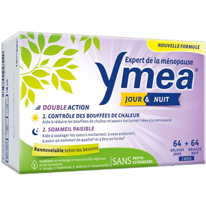 Ymea Ymea Menopause Bouffees de Chaleur et Sommeil 128 Gelules