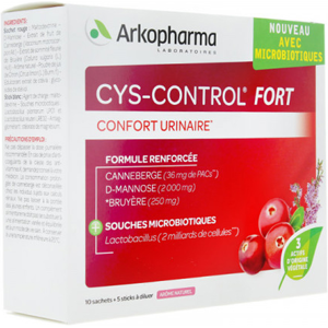 Arkopharma Cys-Control Fort Microbiotiques 10 sachets + 5 sticks a diluer