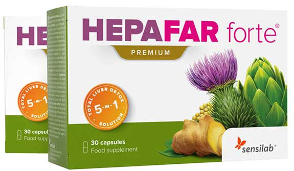 Sensilab Hepafar Forte Premium Lot de 2 x 30 capsules