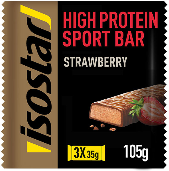 Isostar High Protein 25 Sport Barre Protéinée Fraise 3 unités