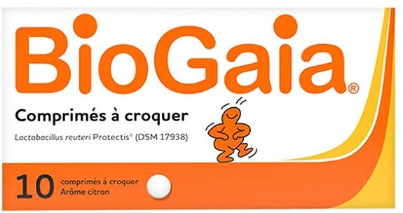 BioGaia Probiotiques Lactobacillus Reuteri Protectis Arôme Citron 10 comprimés