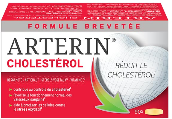 Arterin Cholestérol Avec Actifs d'Origine Naturelle 90 Comprimés