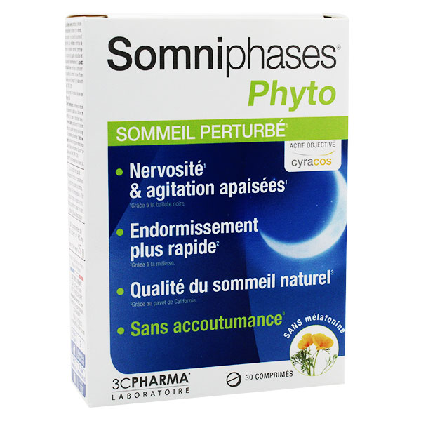 3C Pharma Somniphases Phyto 30 comprimés