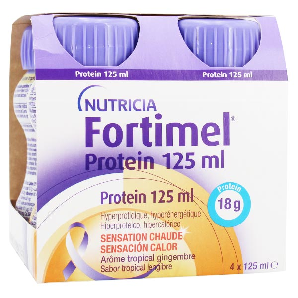 Nutricia Fortimel Protein Sensation Chaude Tropical Gingembre 4 x 125ml