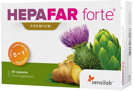 Sensilab Hepafar Forte Premium Detox Foie 30 capsules