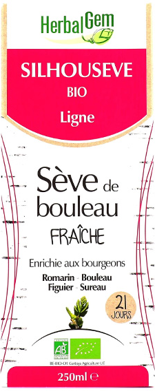 Herbalgem Sève de Bouleau Fraîche Silhousève Bio 250ml