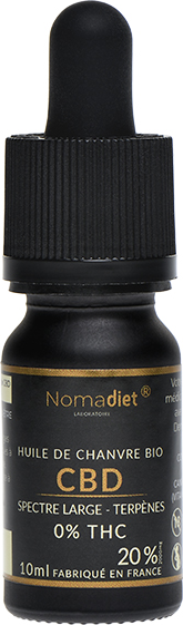 Nomadiet Huile de Chanvre CBD 20% Bio 10ml