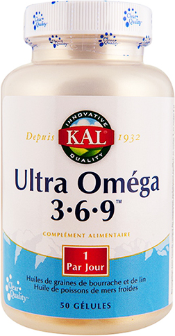 Kal Ultra Oméga 3.6.9 50 gélules