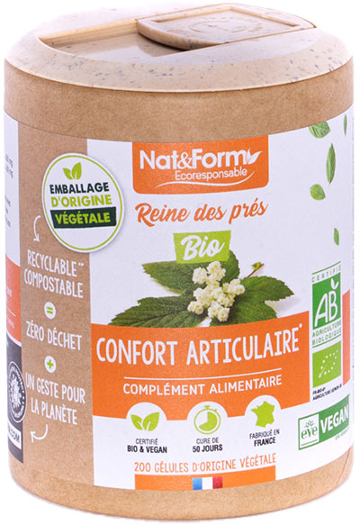 Nat & Form Écoresponsable Reine des Prés Bio 200 gélules