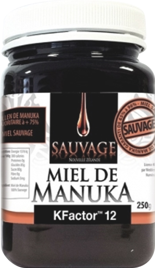 Miel de Manuka Sauvage KFactor 12 250g