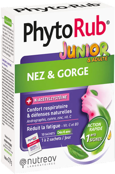 Nutreov Physcience Phyto-Rub Coup de Froid Adultes et Enfants 10 sachets