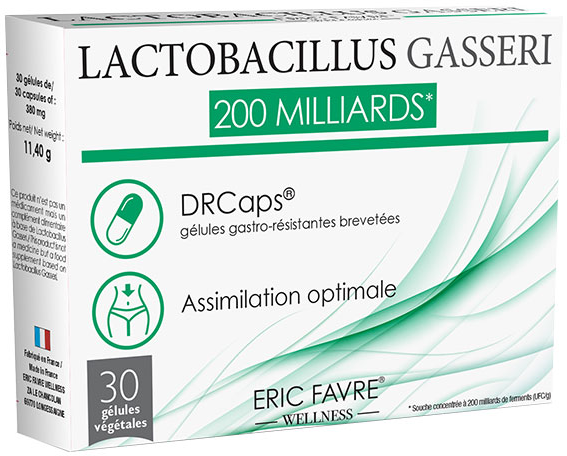 Eric Favre Bien-Être Lactobacillus Gasseri 200 Milliards 30 gélules végétales