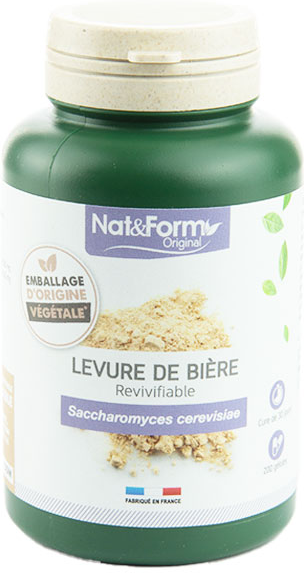 Nat & Form Original Levure de Bière Revivifiable 200 gélules