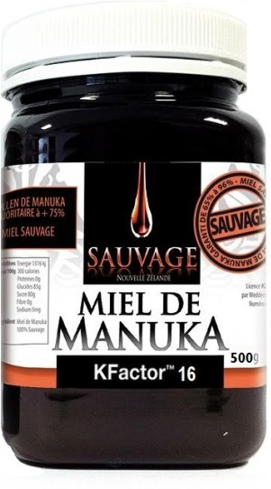 Miel de Manuka Sauvage KFactor 16 500g