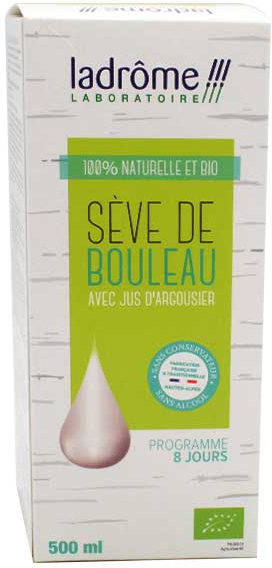 Ladrôme À Base de Plantes Fraîches Boisson Sève de Bouleau 500ml