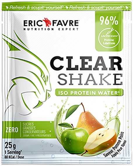 Eric Favre Protein Protéines Clear Shake Iso Protein Water Pomme Poire 25g