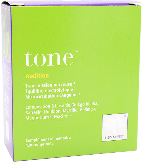 New Nordic Audition Tone 120 comprimés