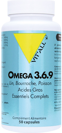 Vit'all+ Oméga 3.6.9 50 capsules