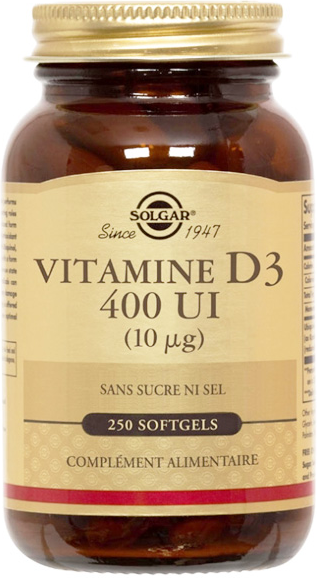 Solgar Vitamine D3 250 softgels