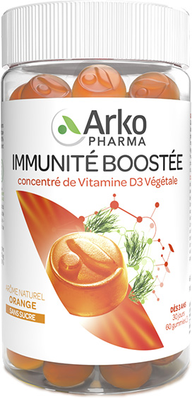 Arkopharma Gummies Phyto Immunité Boostée Vitamine D3 Végétale 60 gummies