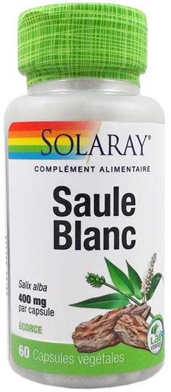 Solaray Saule Blanc 400mg 60 capsules