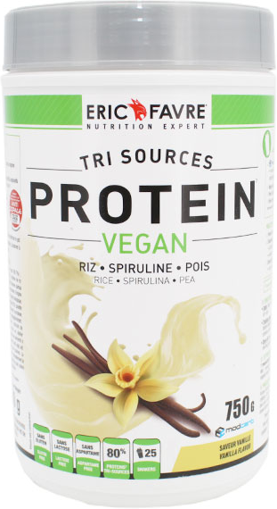 Eric Favre Protein Protéines Végétales Tri-Sources Vanille 500g