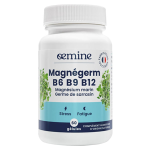 Oemine Magnegerm B6 B9 B12 Magnesium Marin Stress et Fatigue 60 gelules