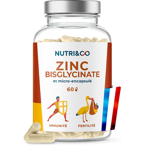 Nutri & Co Nutri&Co; Zinc et Selenium Immunite, Fertilite et Peau Vegan 60 gelules