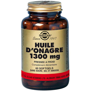 Solgar Huile d'Onagre 1300mg 60 Softgels