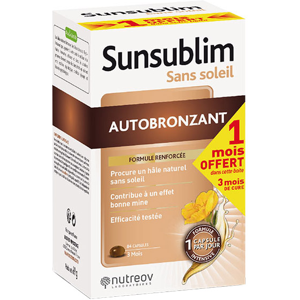 Nutreov Physcience Sunsublim Sans Soleil Autobronzant 84 capsules