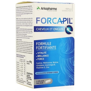 Arkopharma Forcapil Cheveux et Ongles Zinc Vitamine B 180 gelules