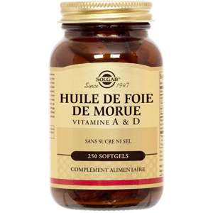 Solgar Huile de foie de Morue 250 Softgels