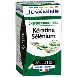 Juvamine Keratine et Selenium 30 gelules