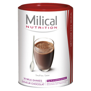 Milical Hyperproteines Milk-Shakes Chocolat Format Eco 18 portions