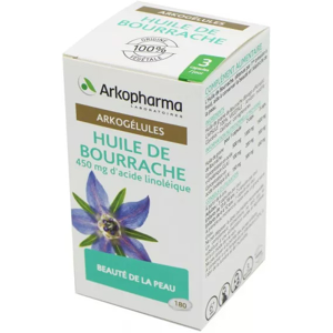 Arkopharma Arkogelules Huile de Bourrache 180 gelules