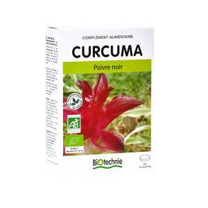 Biotechnie Curcuma Poivre Noir Bio 60 comprimes