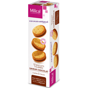 Milical Biscuits Fourres Saveur Chocolat 12 unites