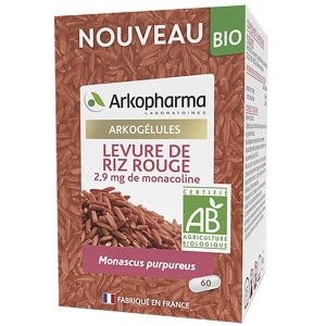 Arkopharma Arkogelules Levure de Riz Rouge Bio 60 gelules