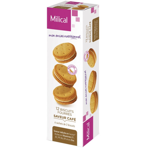 Milical Biscuits Fourres Saveur Cafe 12 unites