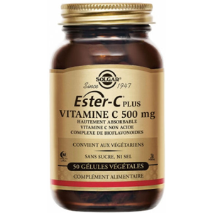 Solgar Ester-C Plus 500 boite 50 gelules vegetales