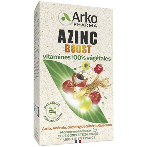 Arkopharma Azinc Naturel Boost 24 comprimes