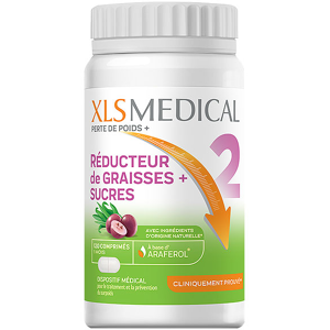 XLS Medical Reducteur de Graisses et Sucres Perte de Poids 120 Comprimes