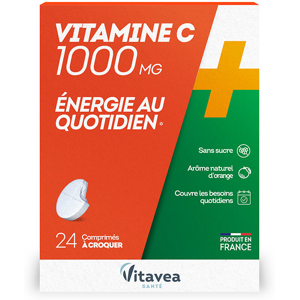 Vitavea Vitamine C 1000mg Energie au quotidien 24 comprimes a croquer