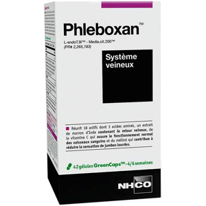 NHCO Phleboxan Confort Circulatoire Jambes Lourdes 42 gelules