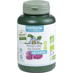 Nat & Form Bio Passiflore Valeriane 200 gelules vegetales