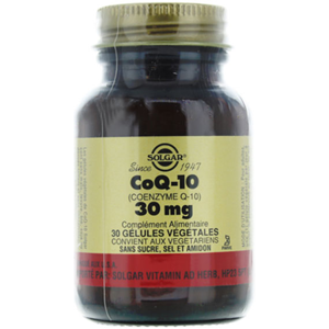 Solgar CoQ-10 30mg 30 gelules vegetales