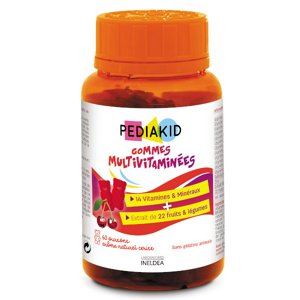 Pediakid Gommes Multivitaminees Arôme Cerise 60 unites